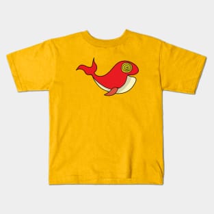 Whale with hypnotizing gaze Kids T-Shirt